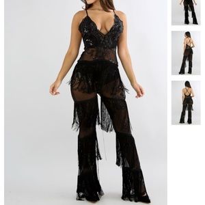 Fringe jumpsuit